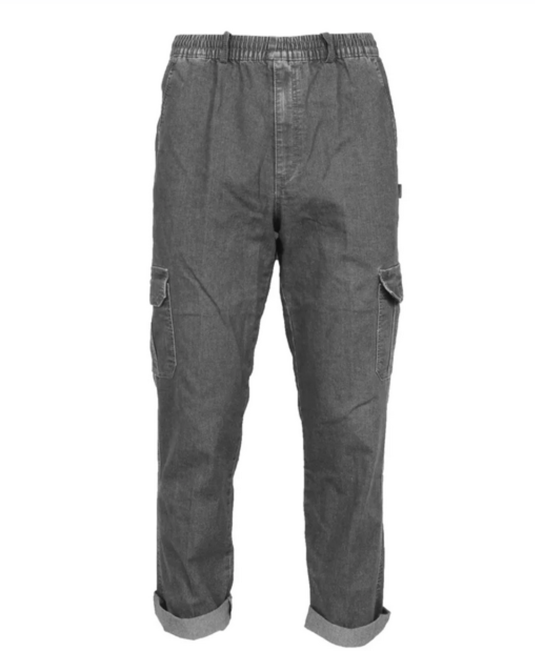 Cargojeans med resårmidja
