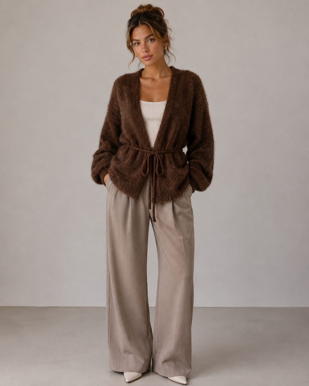 Cardigan fluffig