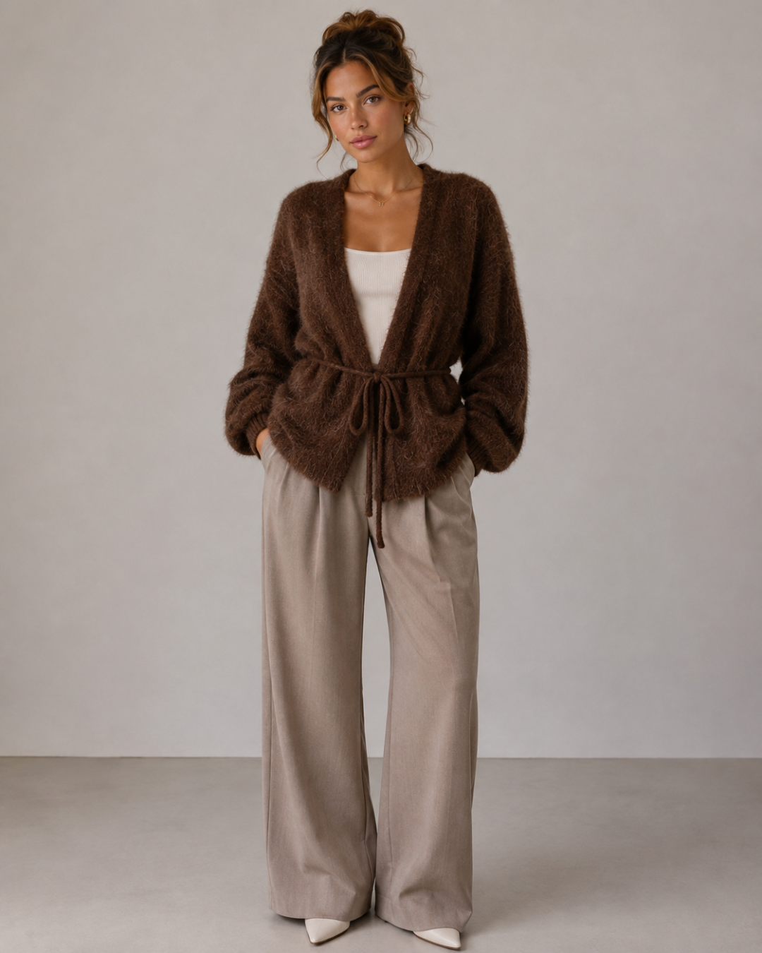 Cardigan fluffig