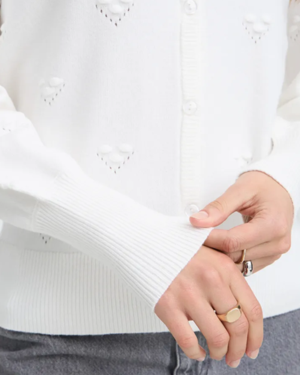 Cardigan Pointelle