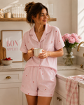 Pyjamas med hjärtan