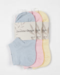 Sneakersstrumpor 3-pack pastell