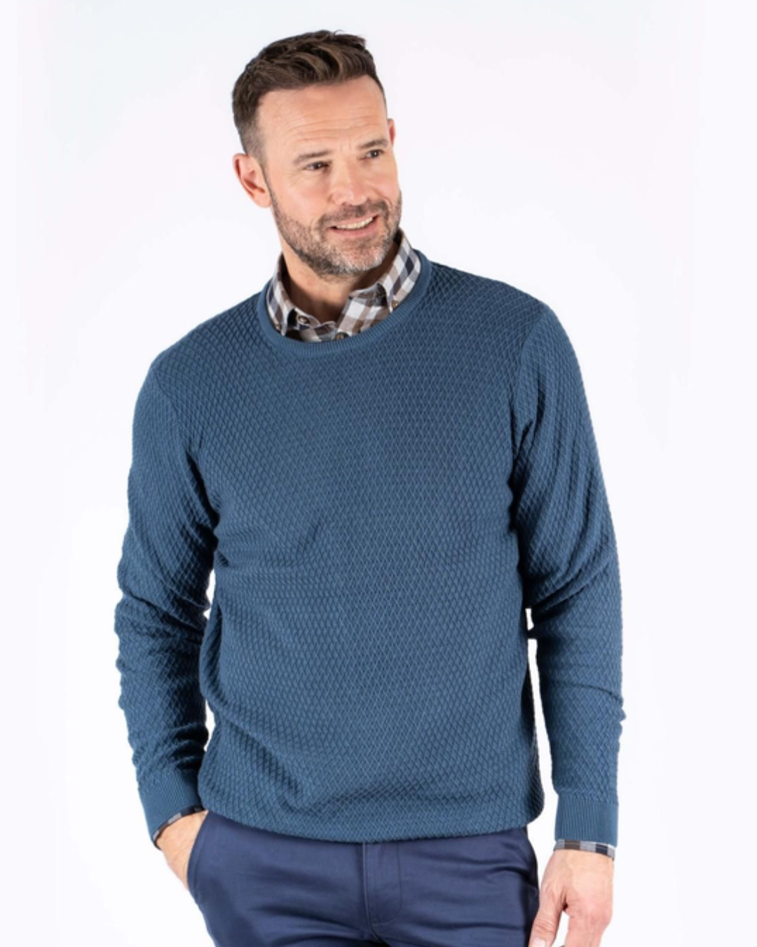 Pullover rund hals
