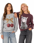 Sweatshirt körsbär eller katt