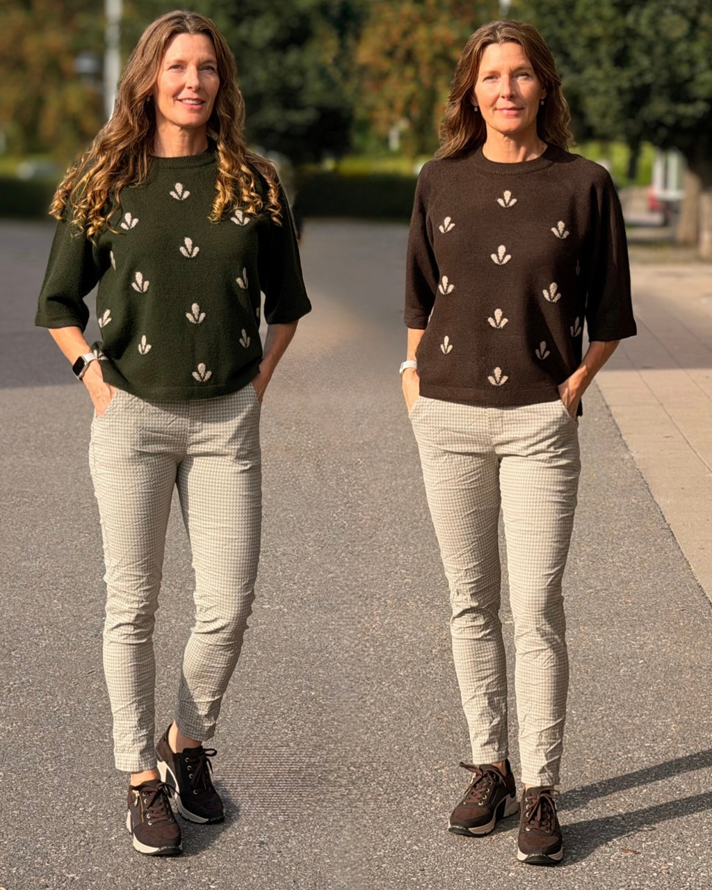 Stickad tröja oversized