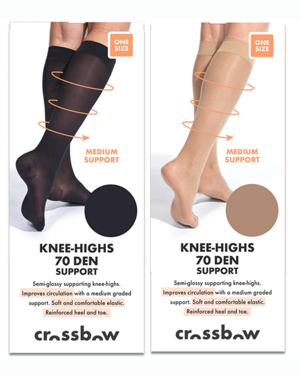 Stödstrumpor nylon