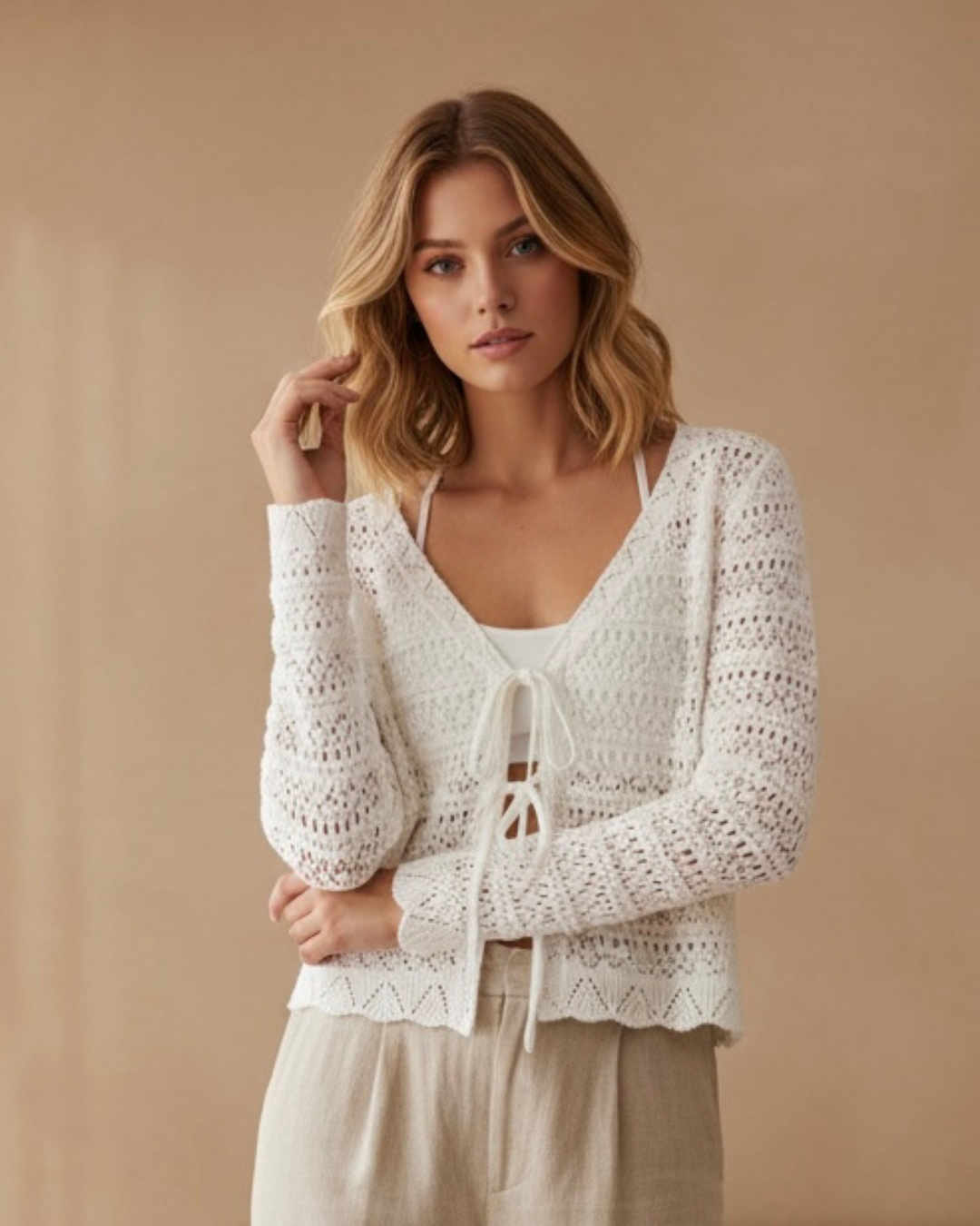 Cardigan virkad