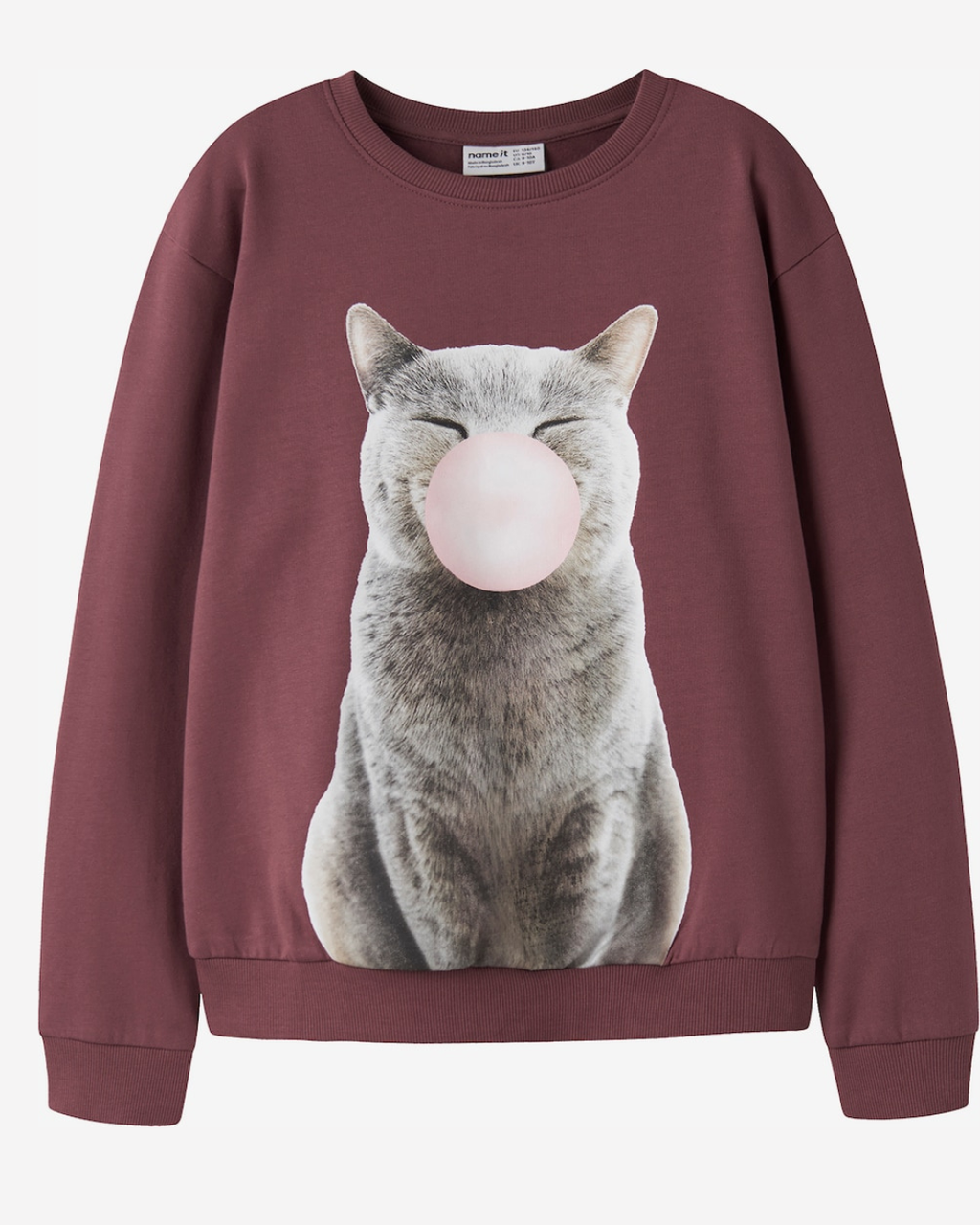 Sweatshirt körsbär eller katt