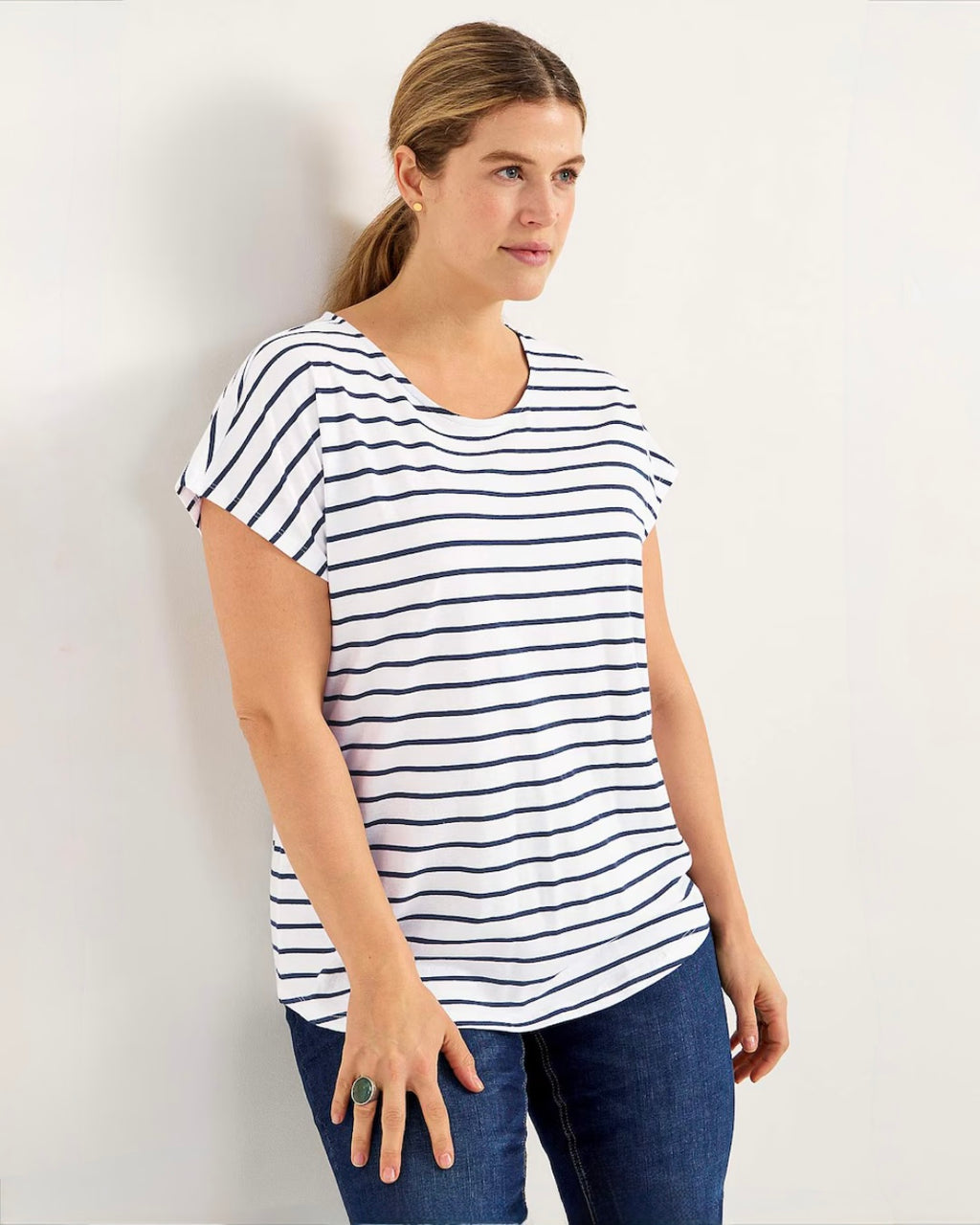 T-shirt randig 2-pack