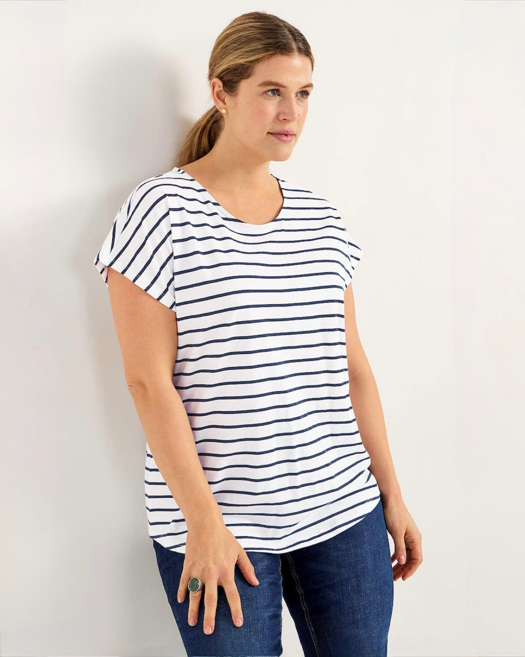 T-shirt randig 2-pack