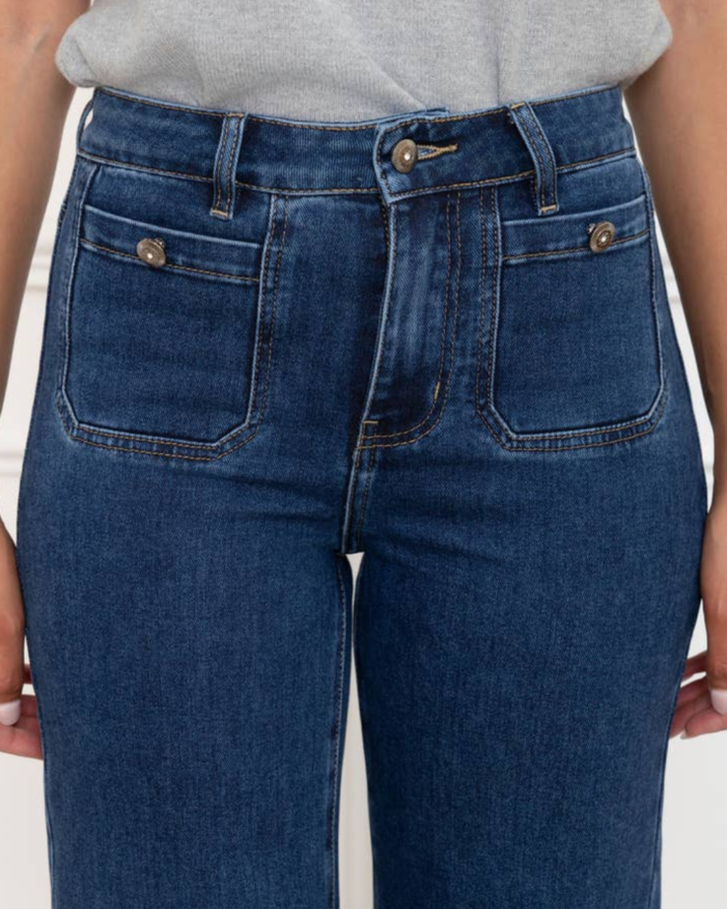 Jeans med vida ben