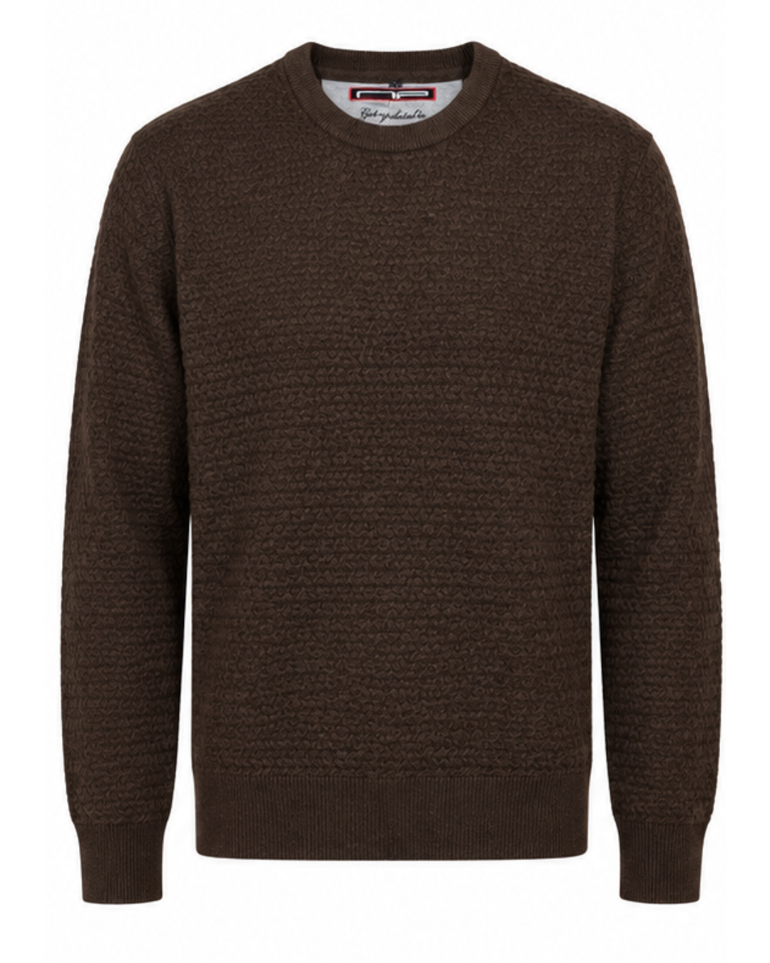 Pullover rund hals mossknit
