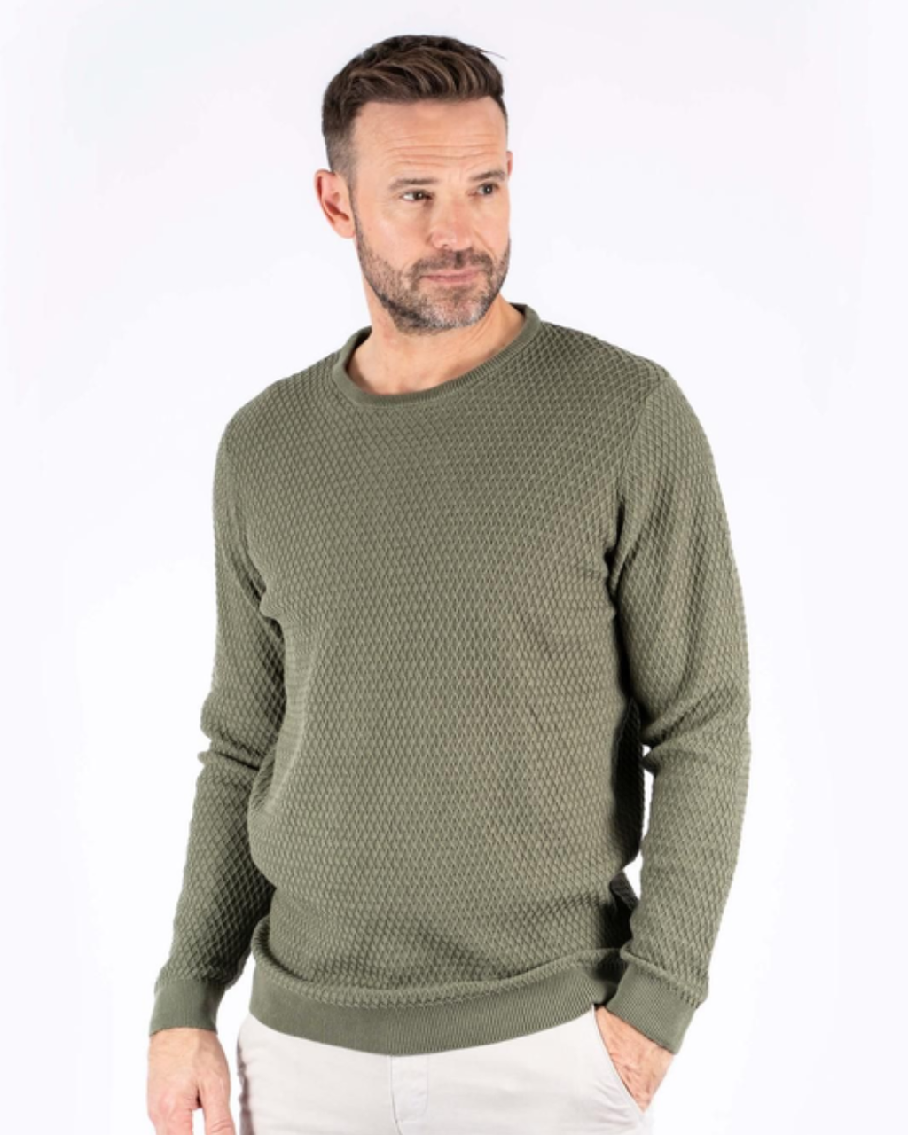 Pullover rund hals