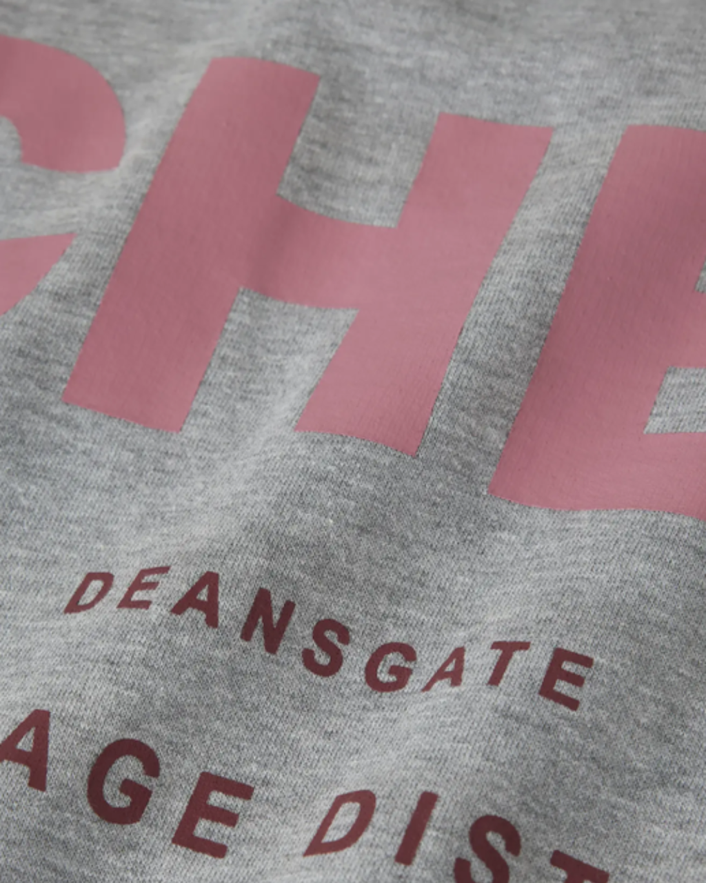 Sweatshirt med tryck bak
