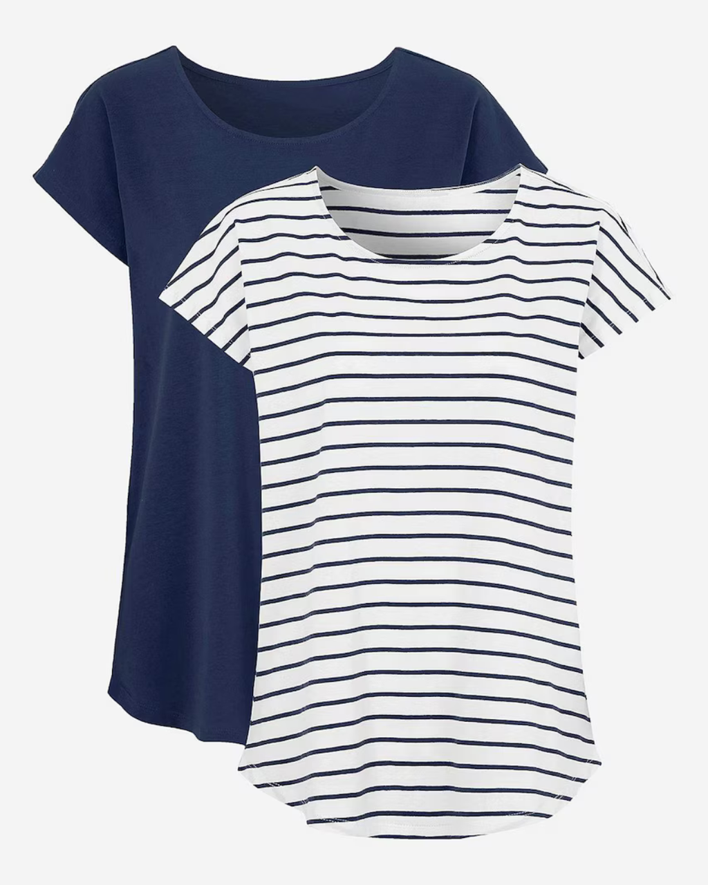T-shirt randig 2-pack