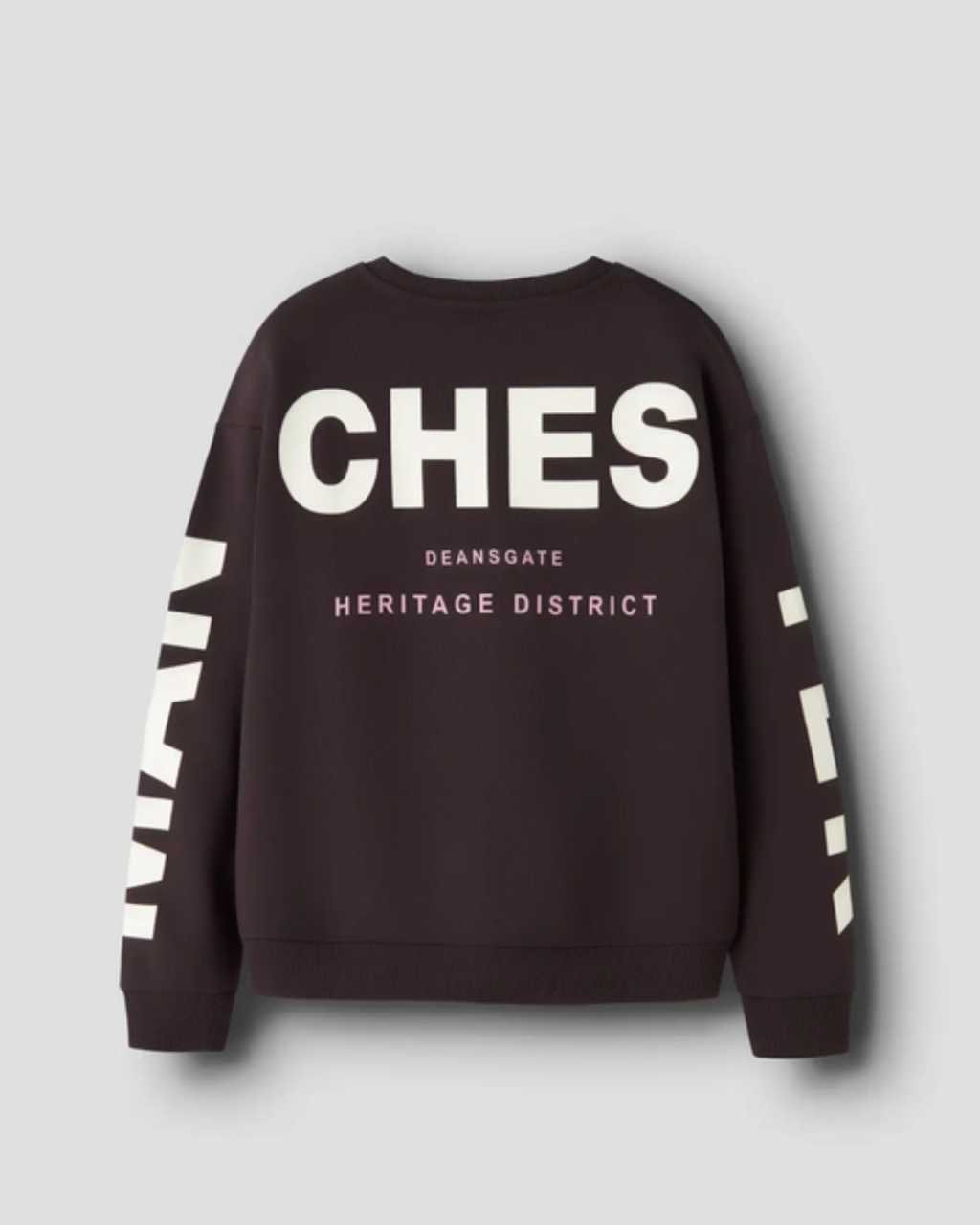 Sweatshirt med tryck bak