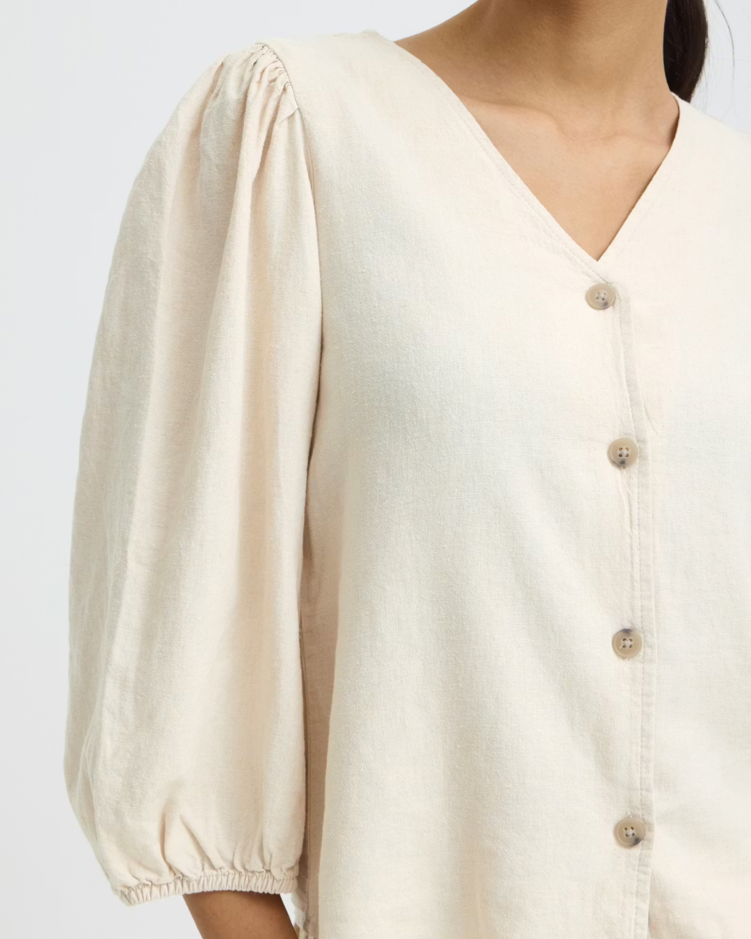 Skjortblus lin