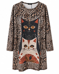 Tunika oversize katt