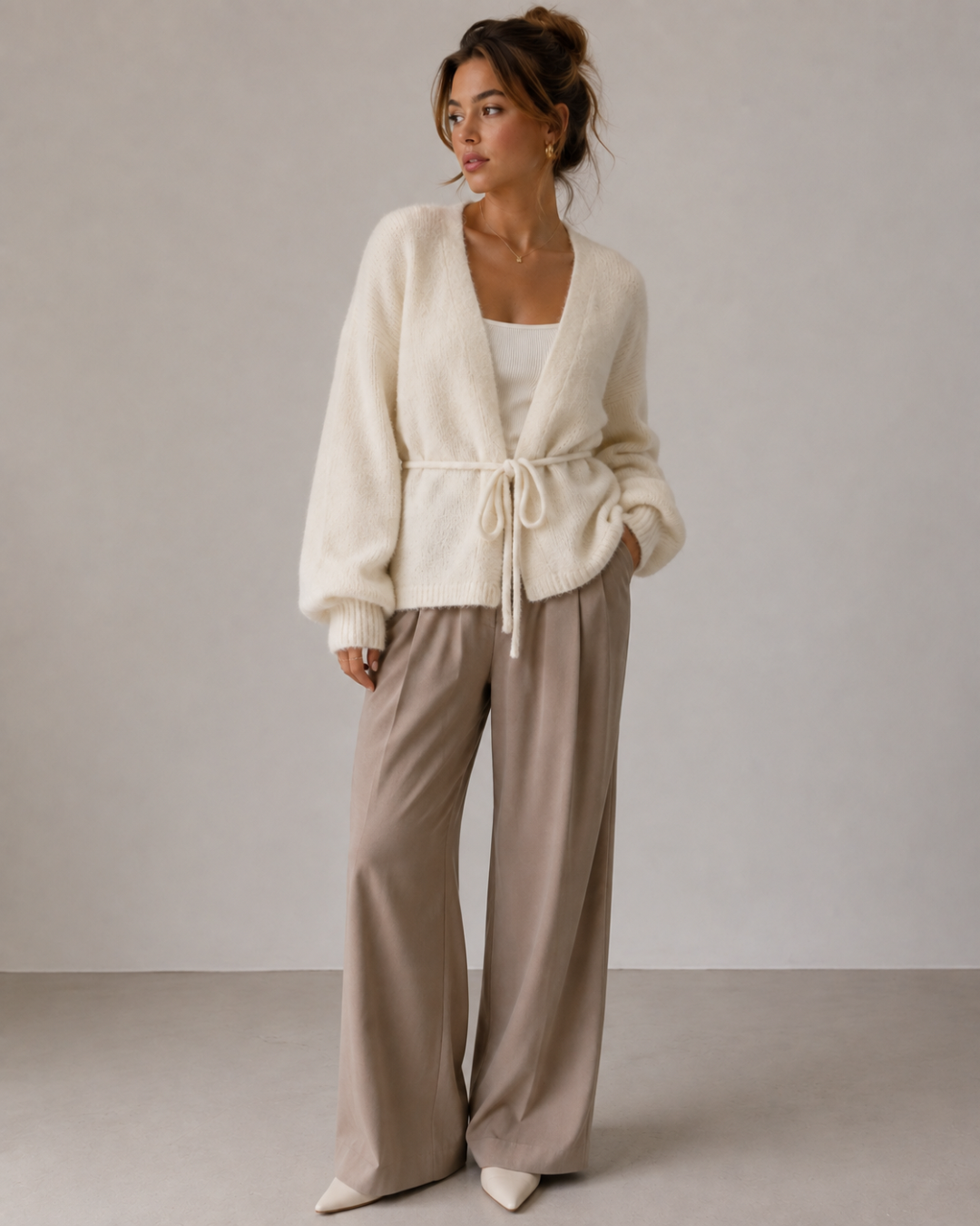 Cardigan fluffig