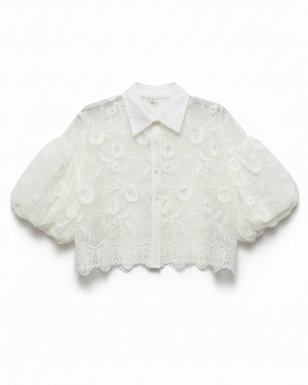 Blus med spets