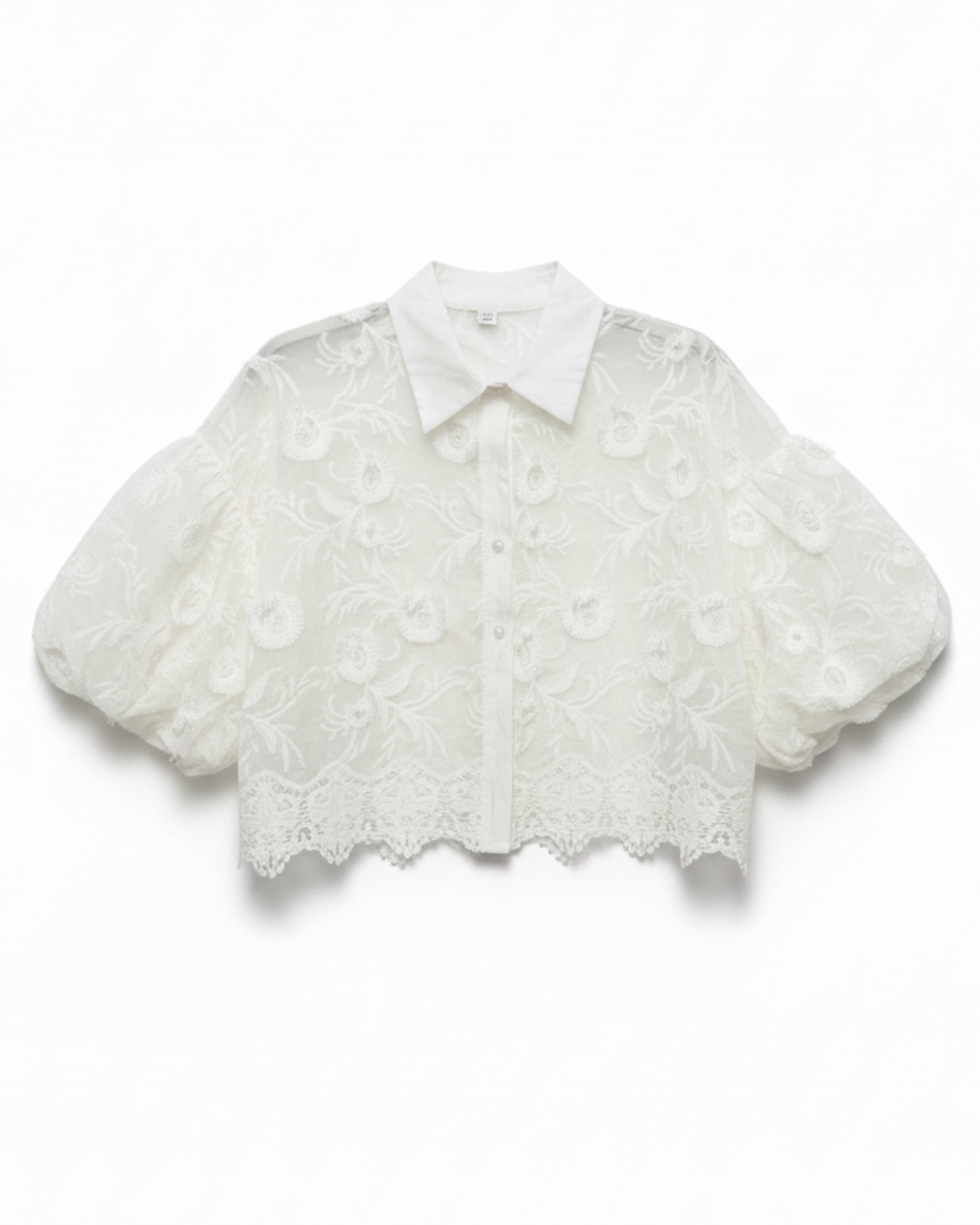Blus med spets