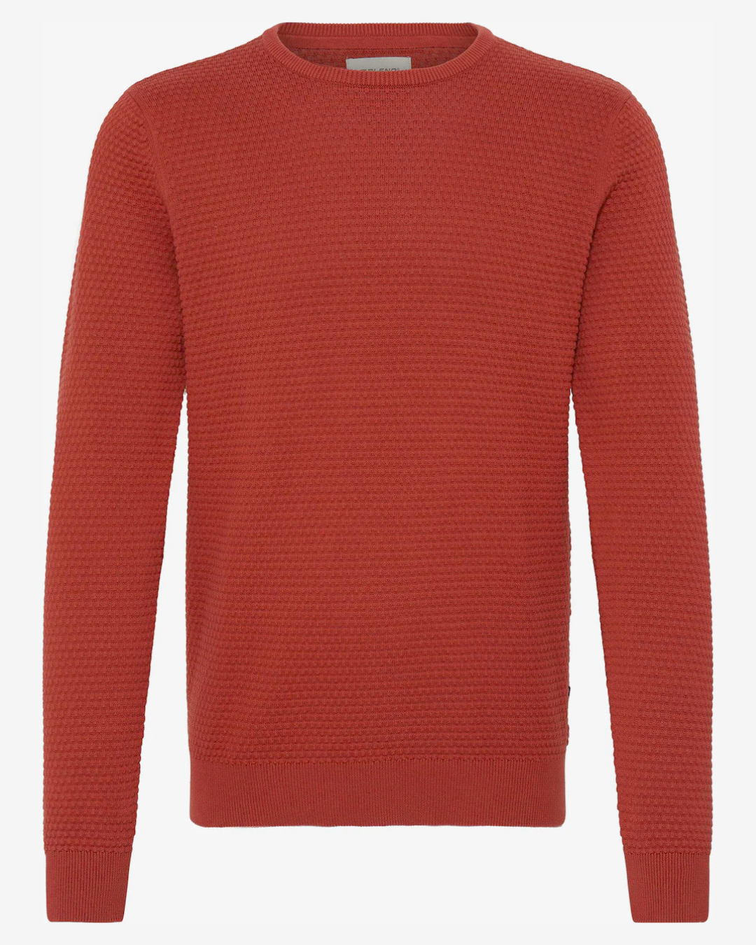 Crewneck våffelstickad