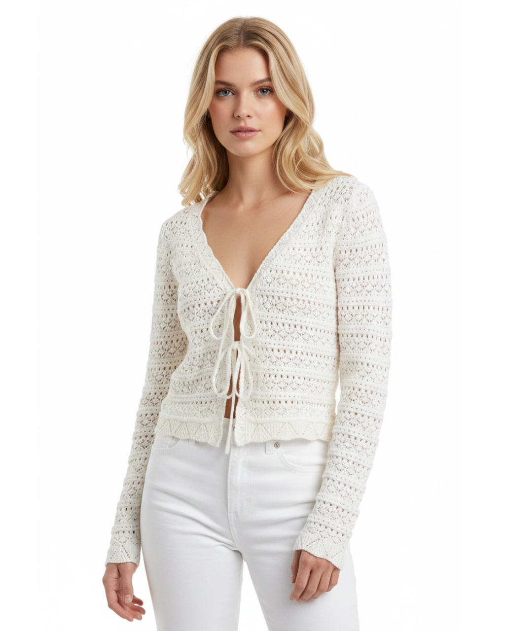 Cardigan virkad