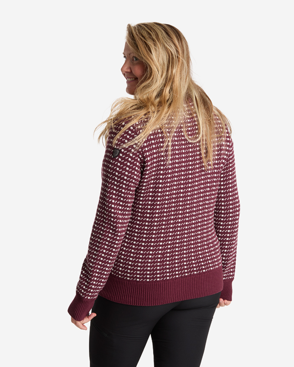 Half-zip fodrad Pricilla