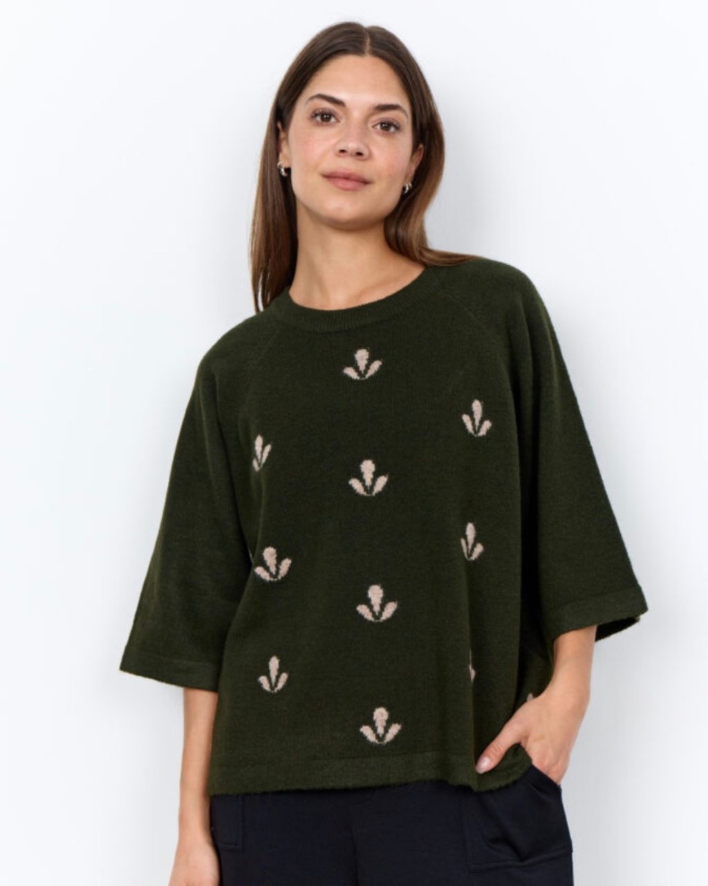 Stickad tröja oversized