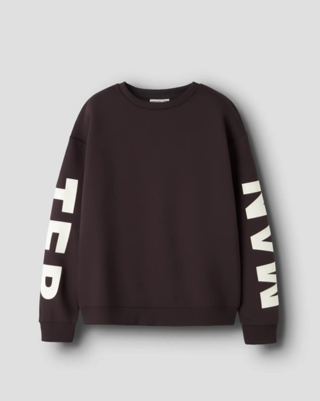 Sweatshirt med tryck bak