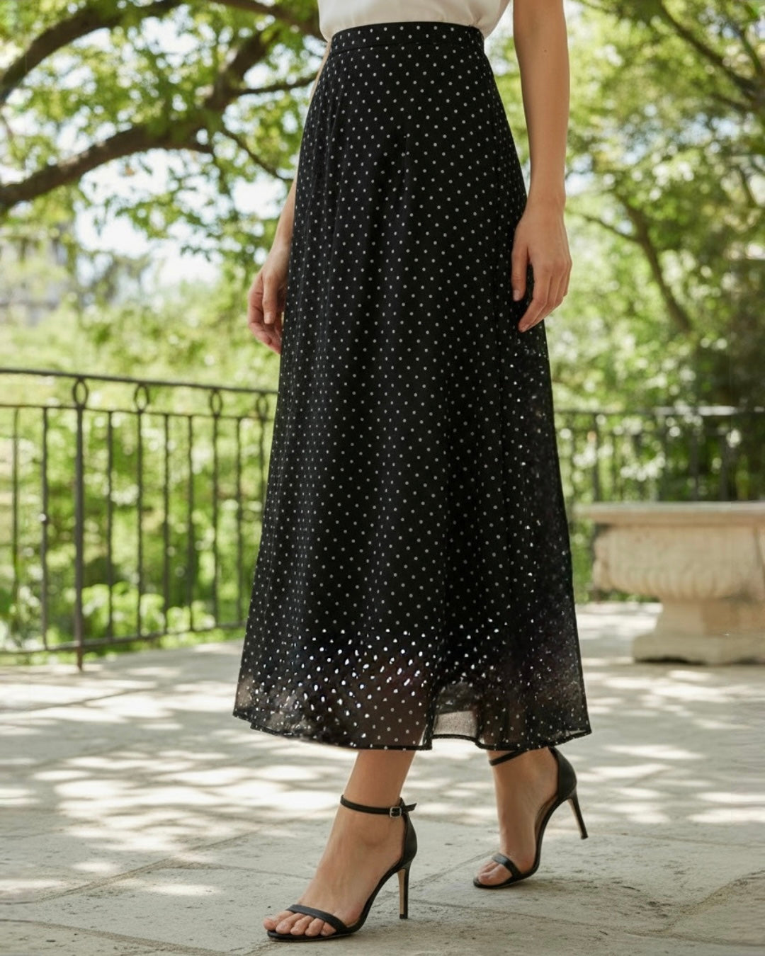 Kjol polkadot