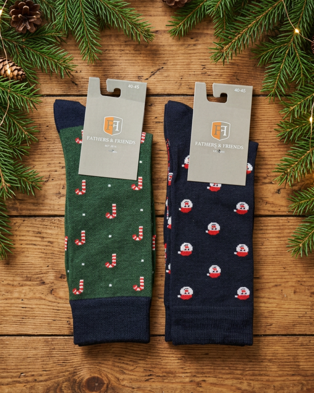 Bomullsstrumpor Julmotiv
