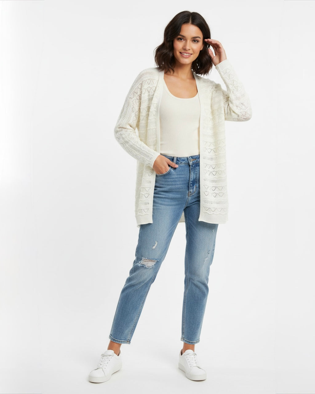 Cardigan virkad
