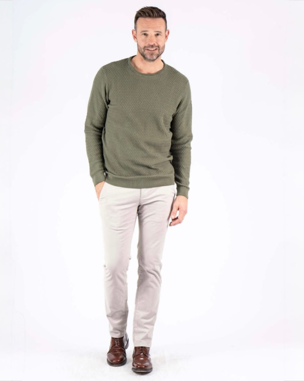 Pullover rund hals