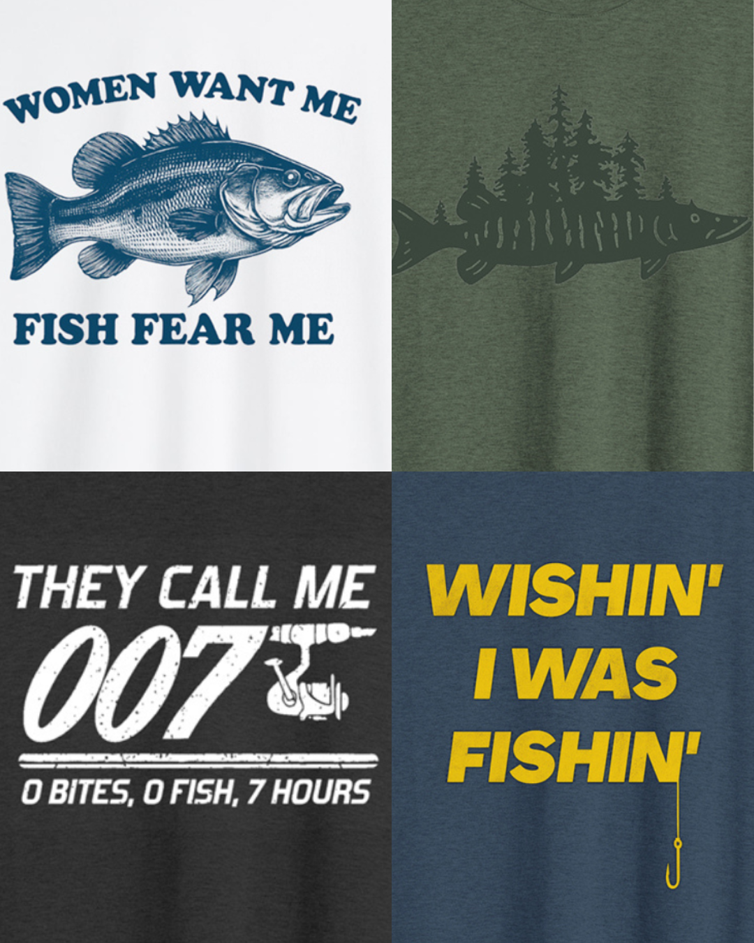 T-shirts med fiskemotiv