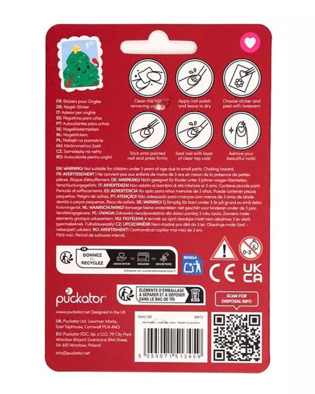 Nagelstickers jul