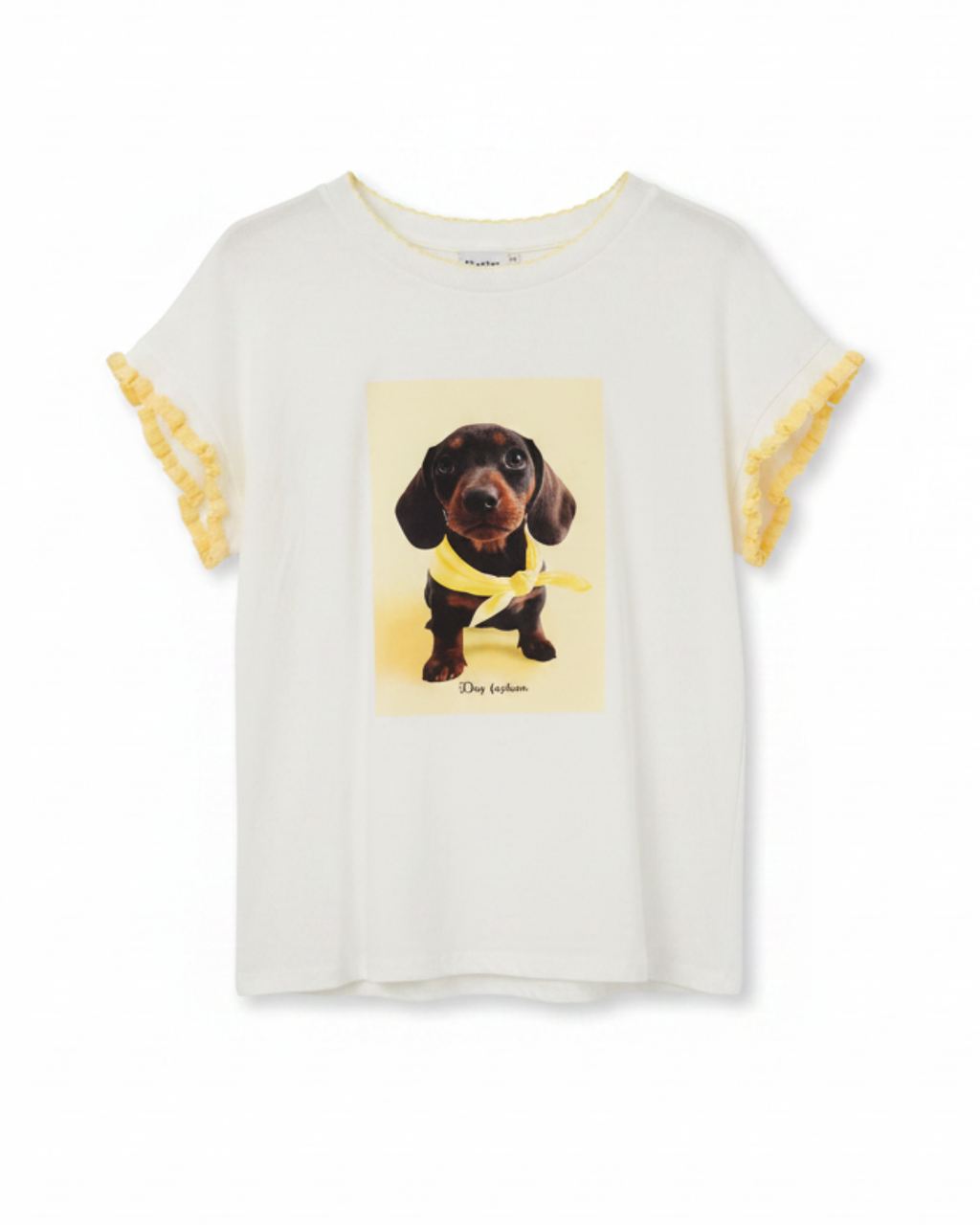 T-shirt med volang