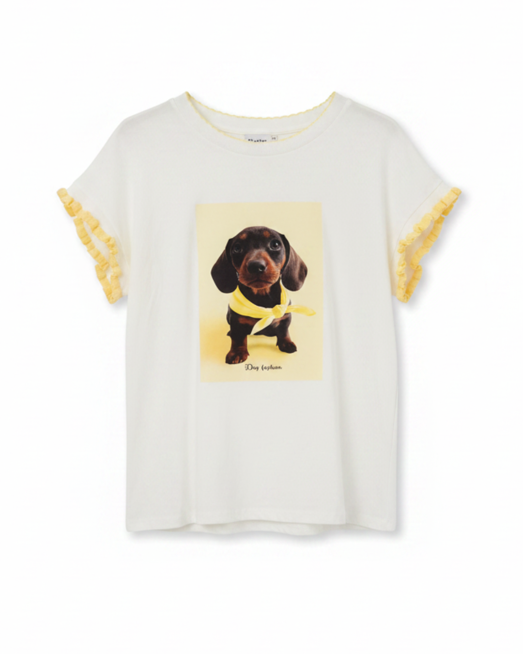 T-shirt med volang