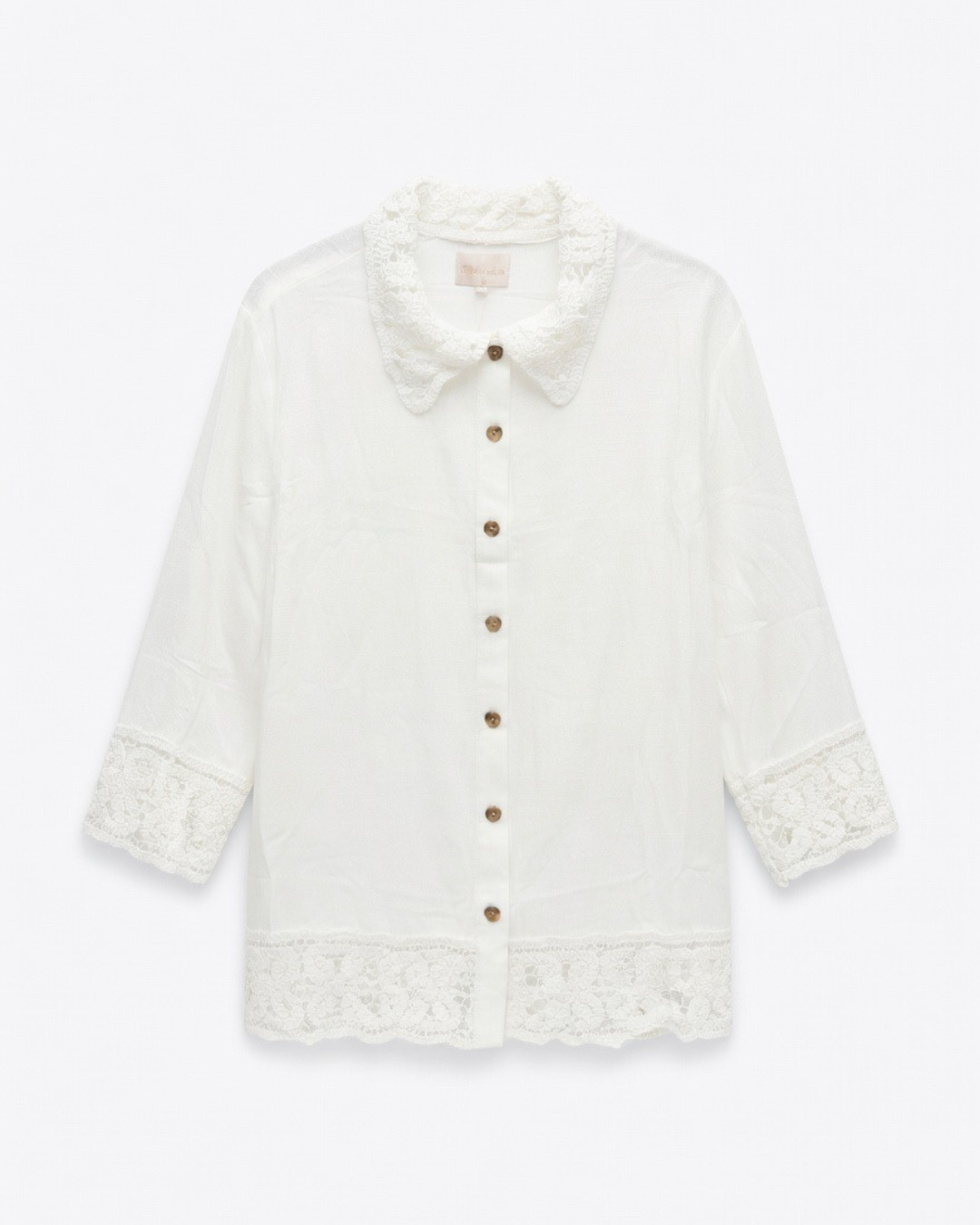 Blus med spets