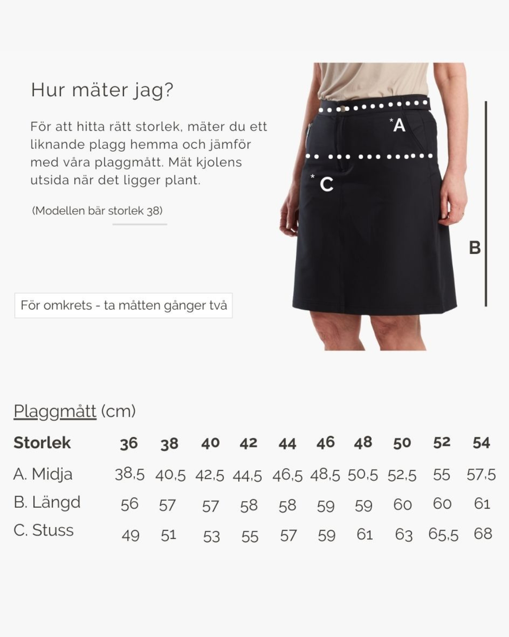 Skort - Kjol med innershorts
