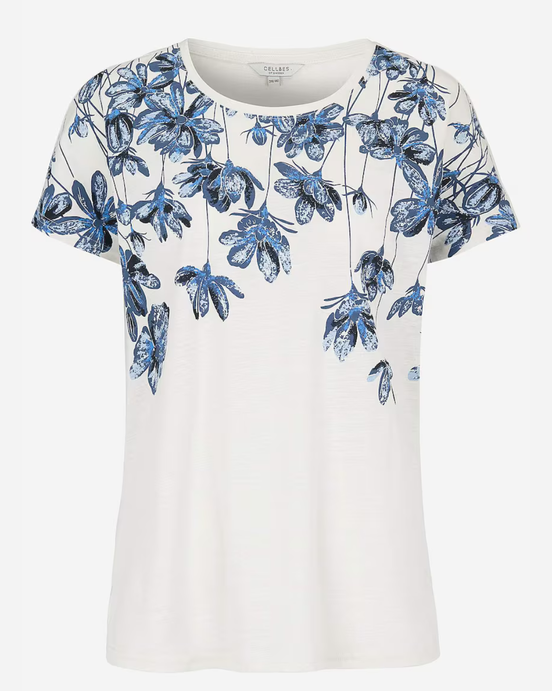 T-shirt med blommor