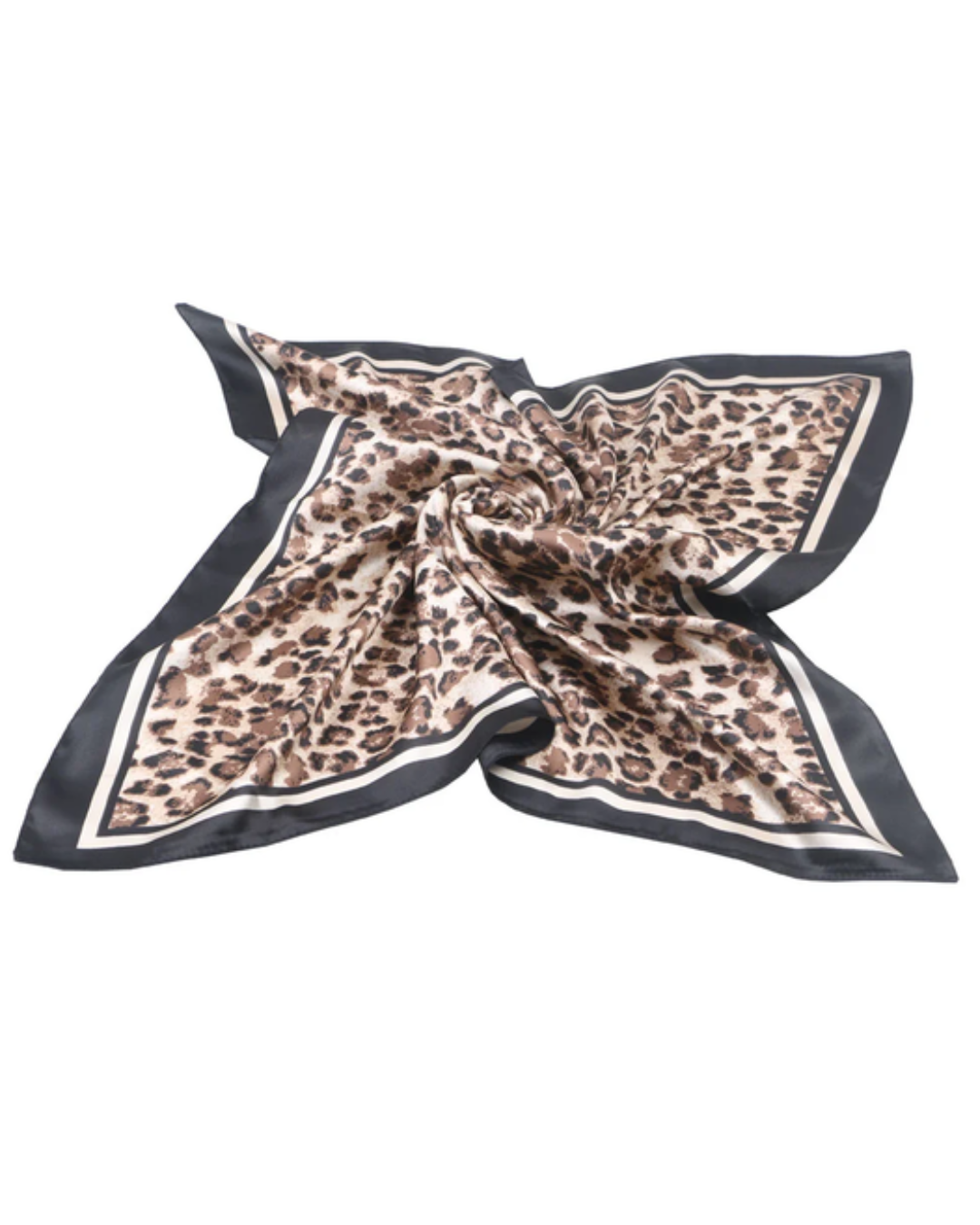 Scarf fyrkant leopard