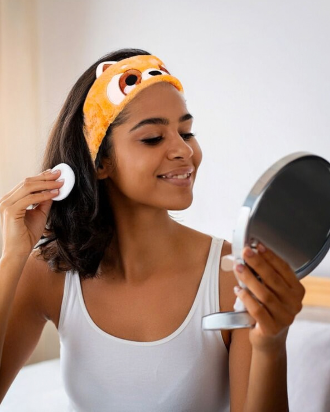 Skönhetshårband röd panda