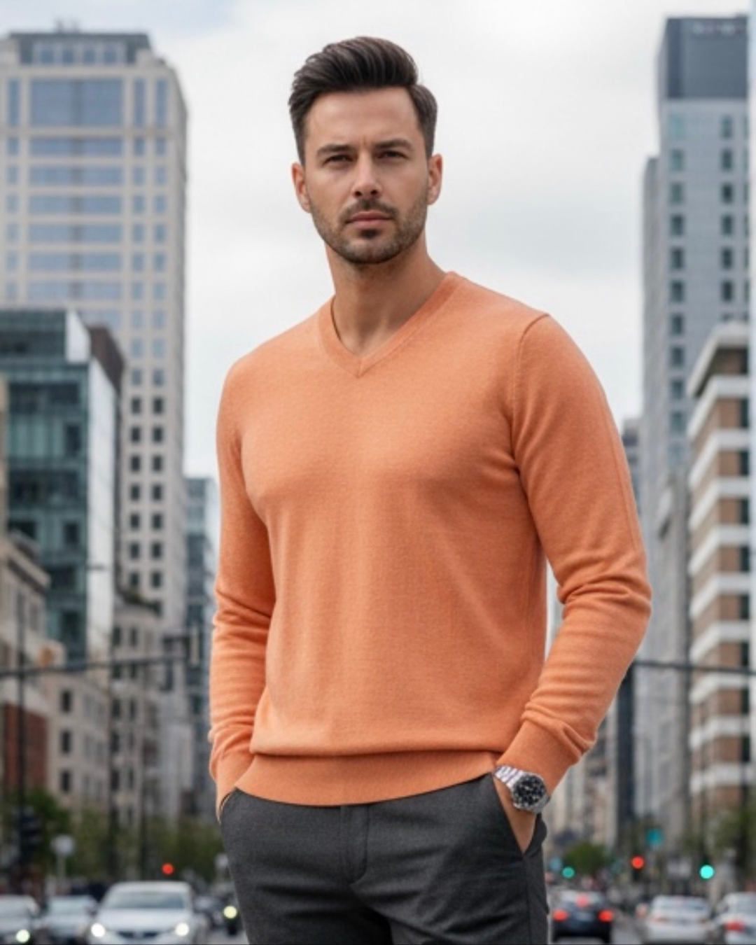 Pullover v-hals