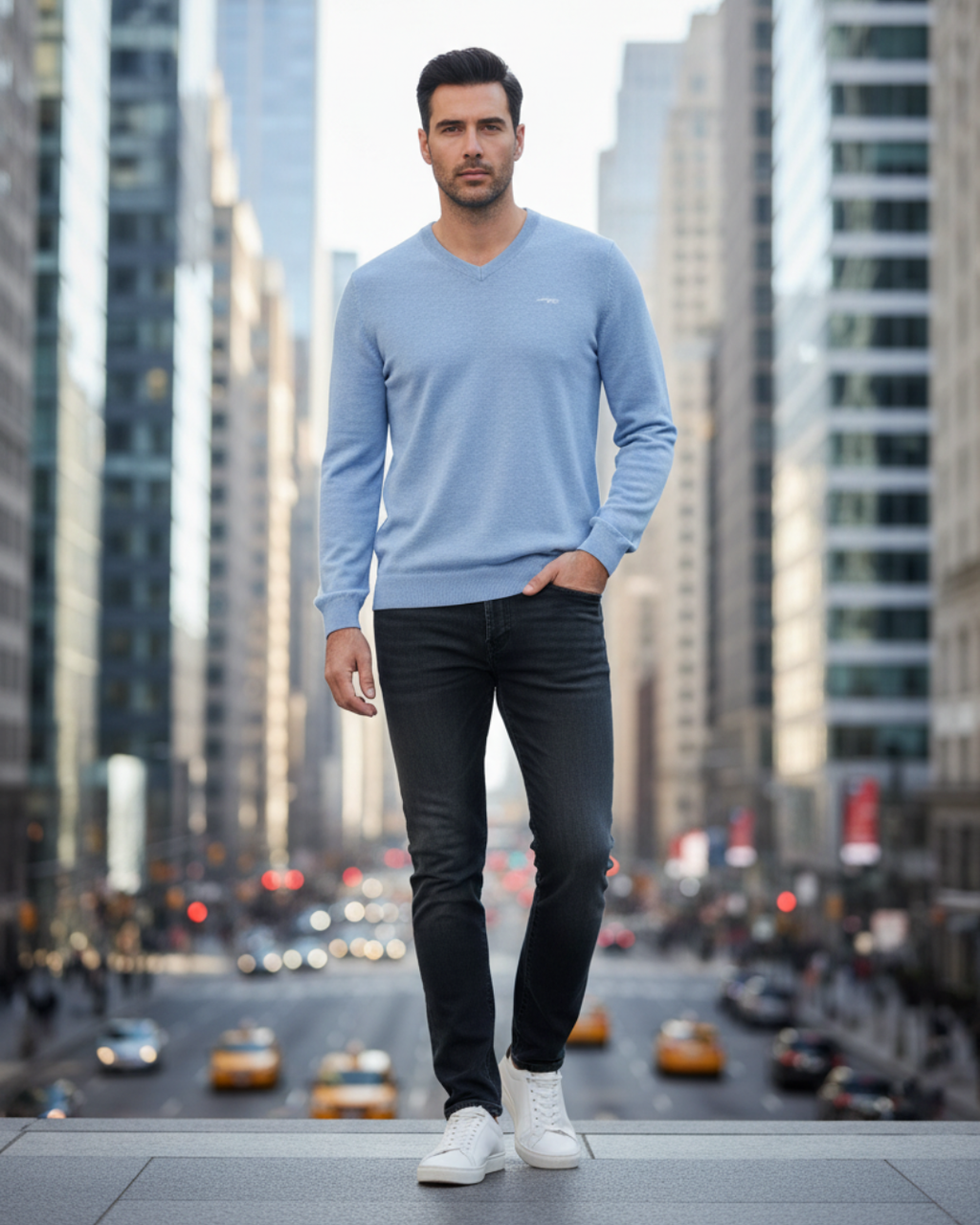 Pullover v-hals