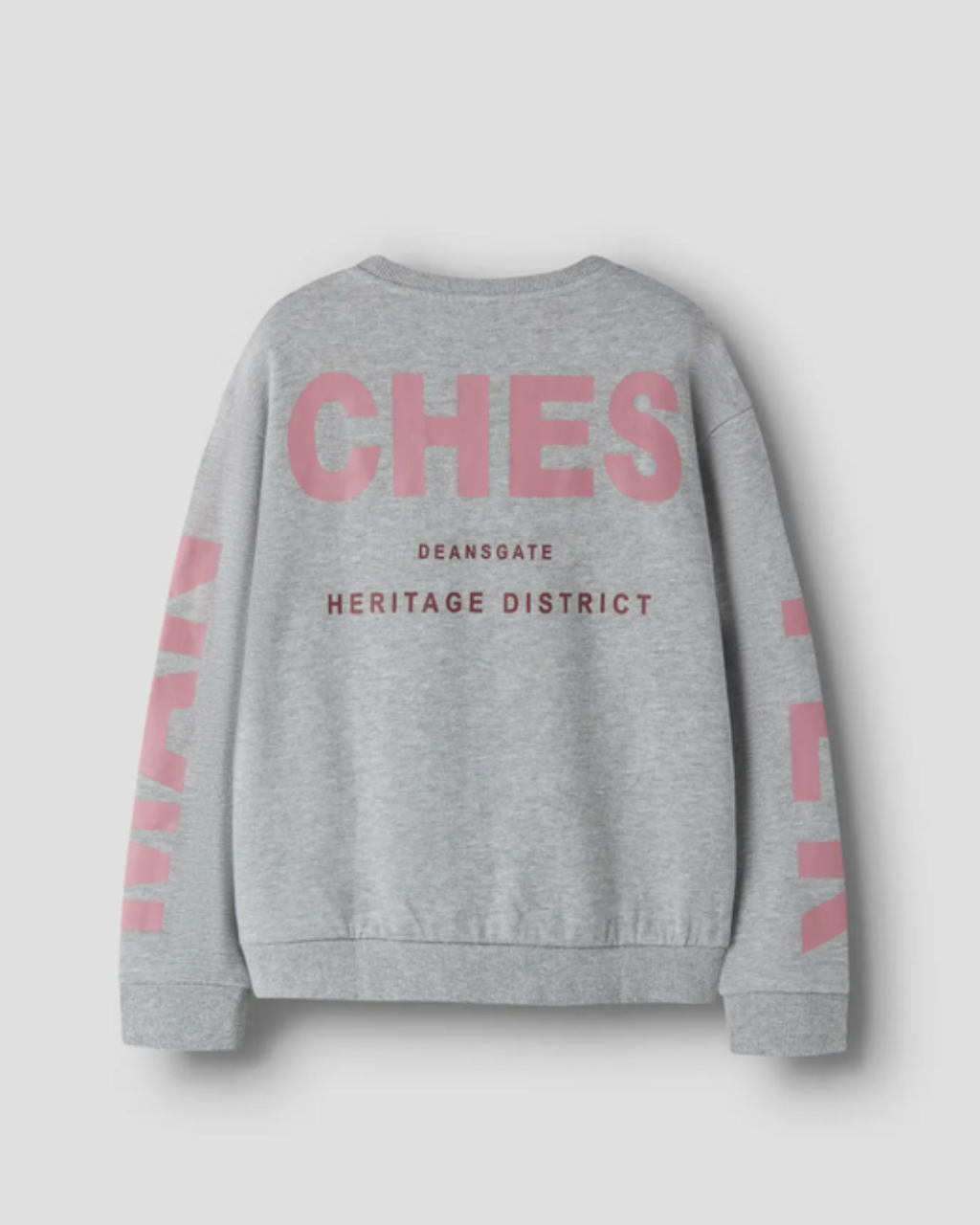 Sweatshirt med tryck bak