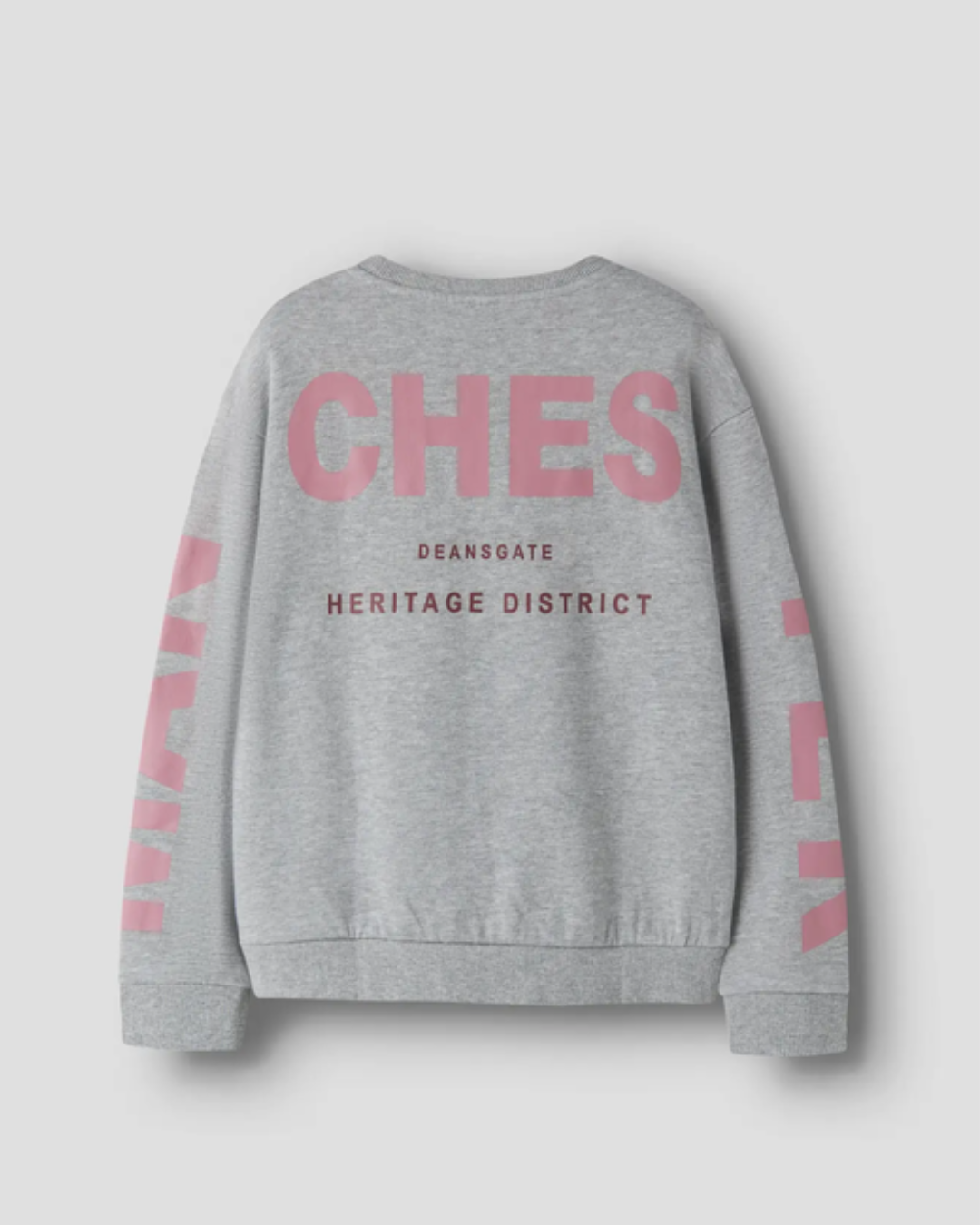 Sweatshirt med tryck bak