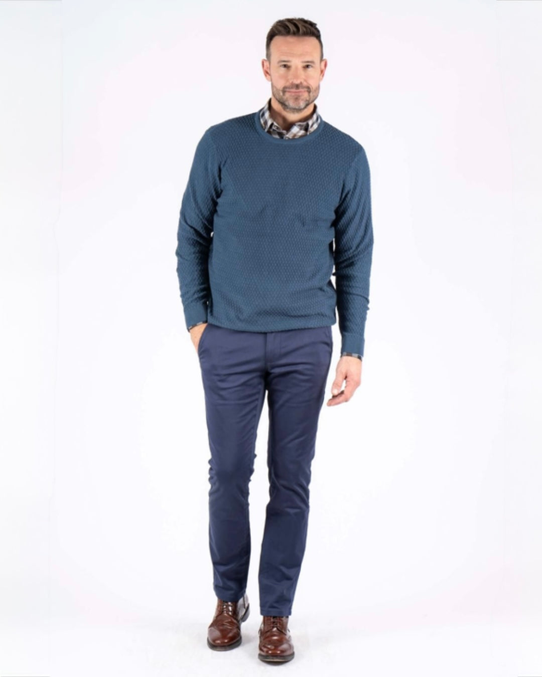 Pullover rund hals