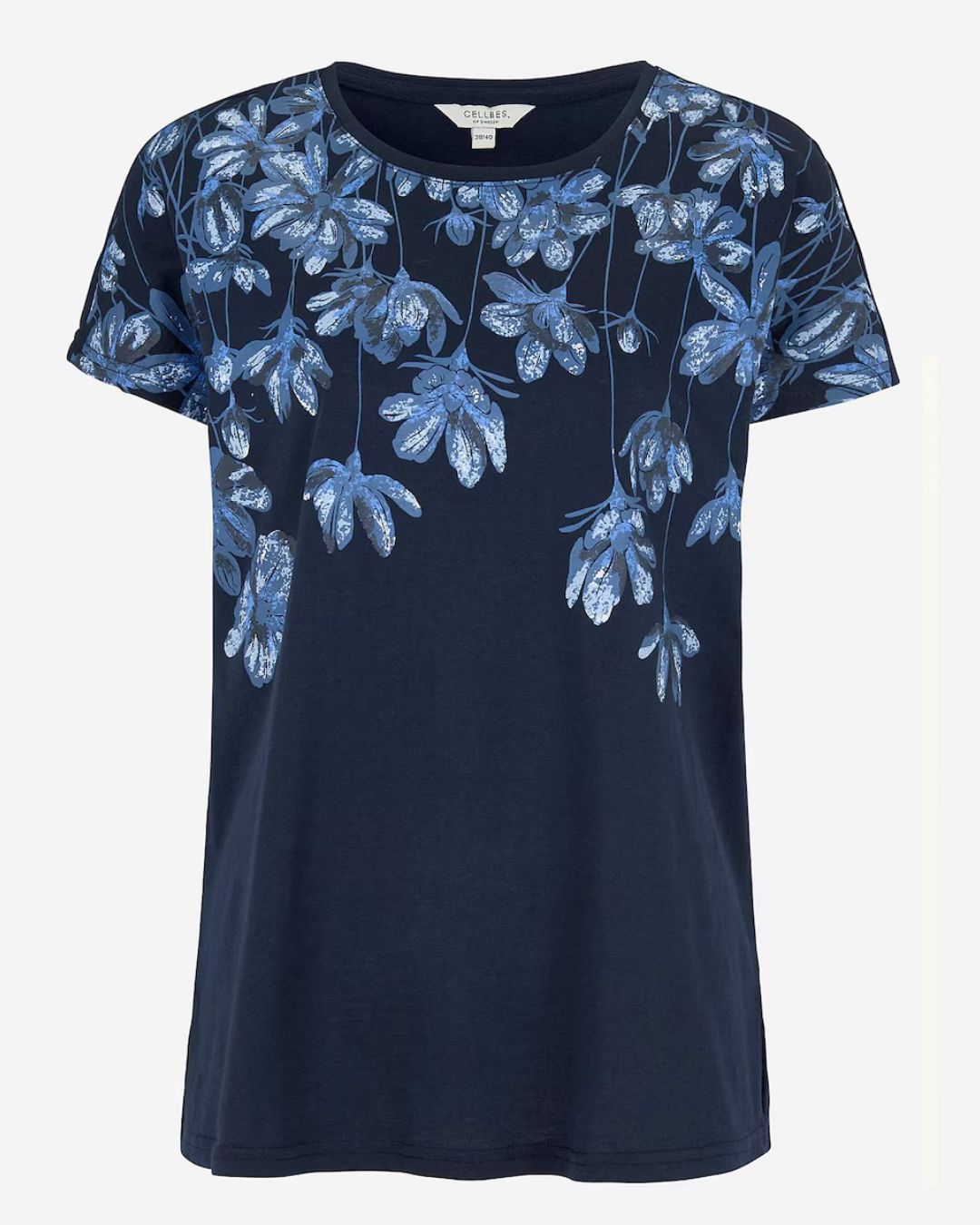 T-shirt med blommor