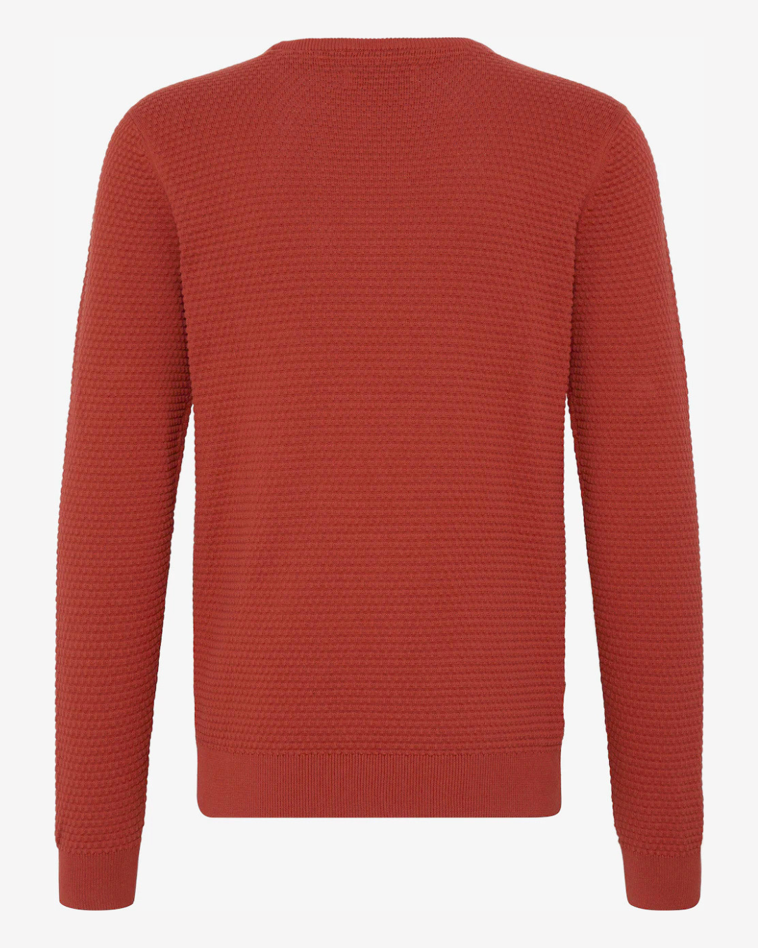 Crewneck våffelstickad